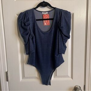 NWT TCEC Denim Like Bodysuit